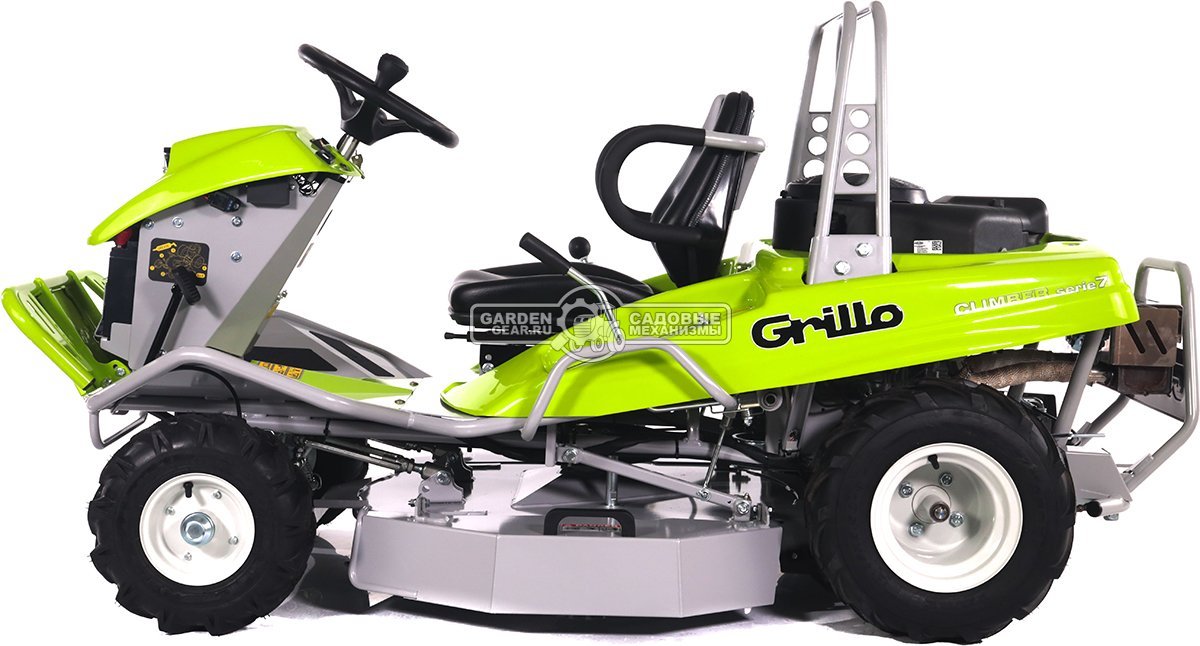 Садовый трактор для высокой травы и работы на склонах Grillo Climber 7.18 (ITA, B&S Intek, 656 куб.см3, задний выброс, дифференциал, 85 см, 245 кг)