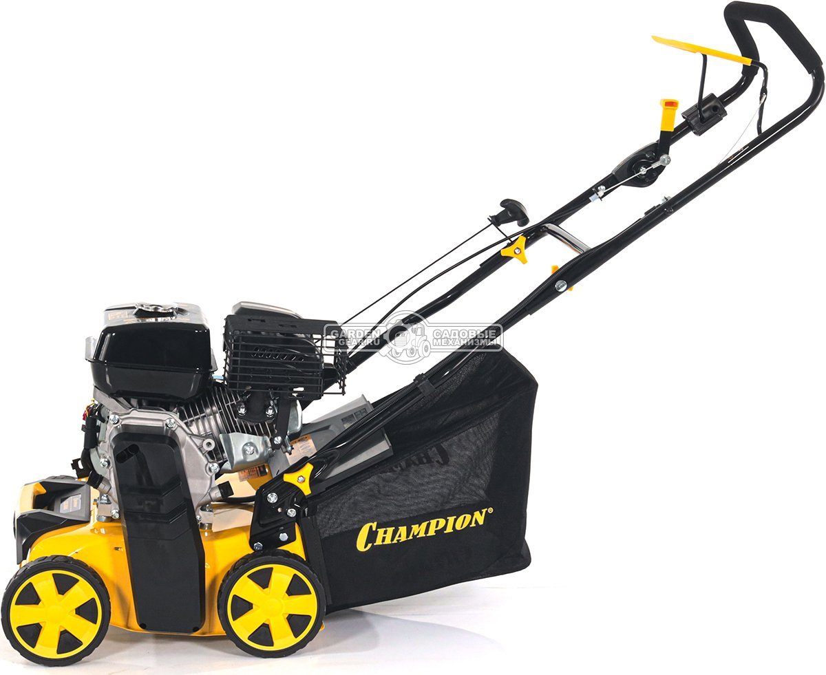 Вертикуттер - аэратор бензиновый Champion GSC4840 (PRC, 40 см, 212 см3, ножи + пружины, 40 л, 29 кг.)