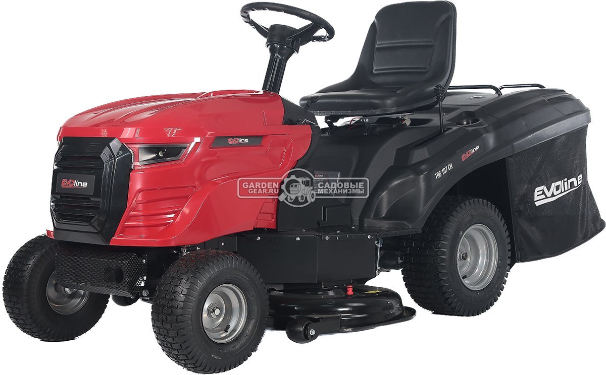Садовый трактор Evoline TRG 107 CH (PRC, Loncin, 546 куб.см., гидростатика, ширина кошения 107 см, травосборник 220 л, 192 кг.)