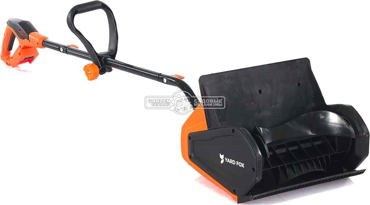 Снегоуборщик аккумуляторный / лопата Yard Fox 33E с АКБ 4 А/ч и ЗУ (PRC, BL 20В, ширина 33 см, 6 кг)