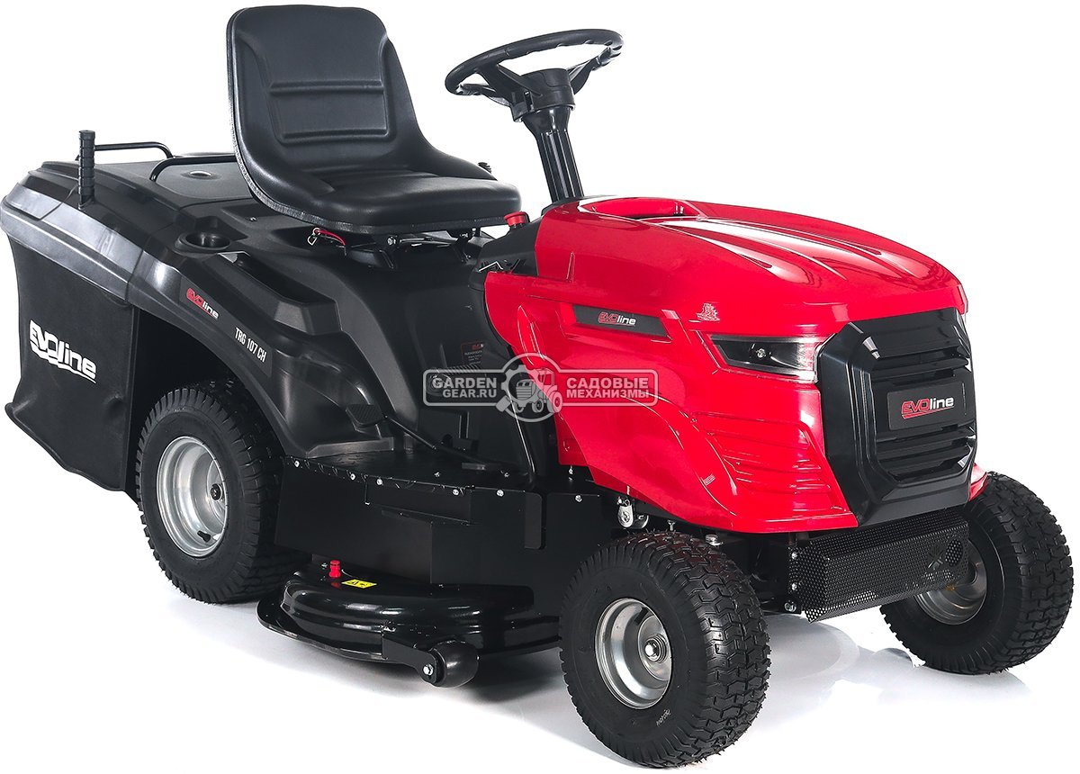 Садовый трактор Evoline TRG 107 CH (PRC, Loncin, 546 куб.см., гидростатика, ширина кошения 107 см, травосборник 220 л, 192 кг.)