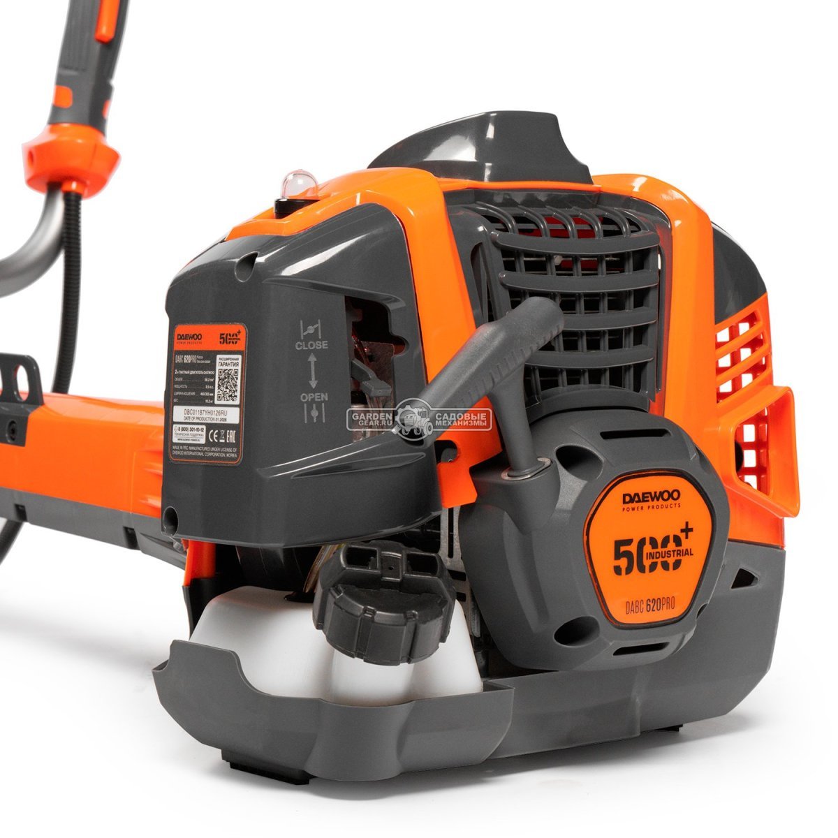 Бензокоса Daewoo DABC 620 Pro Industrial (PRC, 58.2 куб.см., 2.6 кВт/3.5 л.с., леска 3.0 мм + диск 305 мм, T-рукоятка, Easy Start, 10.2 кг)
