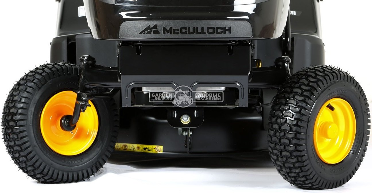Садовый трактор McCulloch M115-77TC (USA, B&S PowerBuilt 3115, 344 куб.см., механика, травосборник 200 л., ширина кошения 77 см., 178,7 кг.)