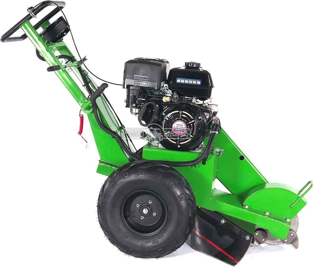 Измельчитель пней Дровосек ИП350 (RUS, 420 см3, диаметр фрезы 340 мм, 150 кг)