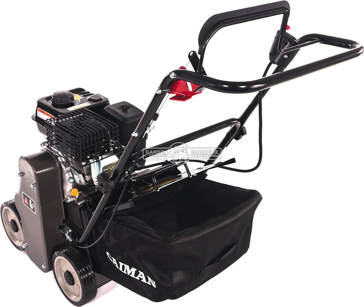 Вертикуттер - аэратор бензиновый Caiman Edgar 60C (RUS, Caiman Engine, 196 куб.см., сталь, 38 см., травосборник 40 л., 46 кг.)