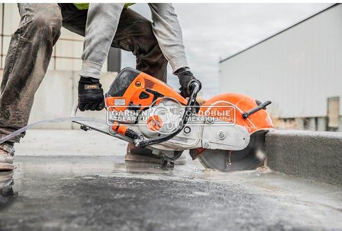 Бензорез Stihl TS 700 (GER, 98,5 куб.см., 5,0 кВт/6,8 л.с., диаметр круга 350 мм, глубина реза 125 мм., ElastoStart, 12,7 кг.)