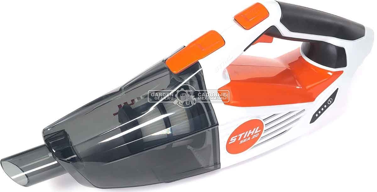 Пылесос аккумуляторный Stihl SEA 20 SET c AS2 и AL1 (PRC, 10,8В, 2,5 Ач, 1020 л/мин, 80 мбар, контейнер 0,75 л, сумка, 1,1 кг.)