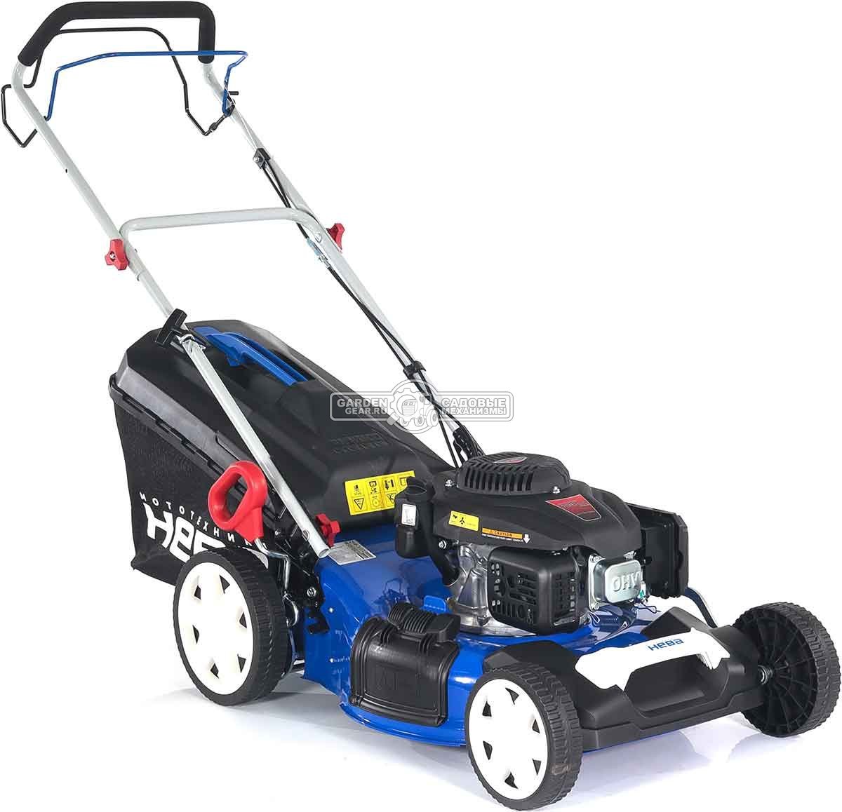 Газонокосилка бензиновая Нева SLP51-LC196 (PRC, 51 см, Нева 196 см3, сталь, 65 л, 3 в 1, 40 кг)