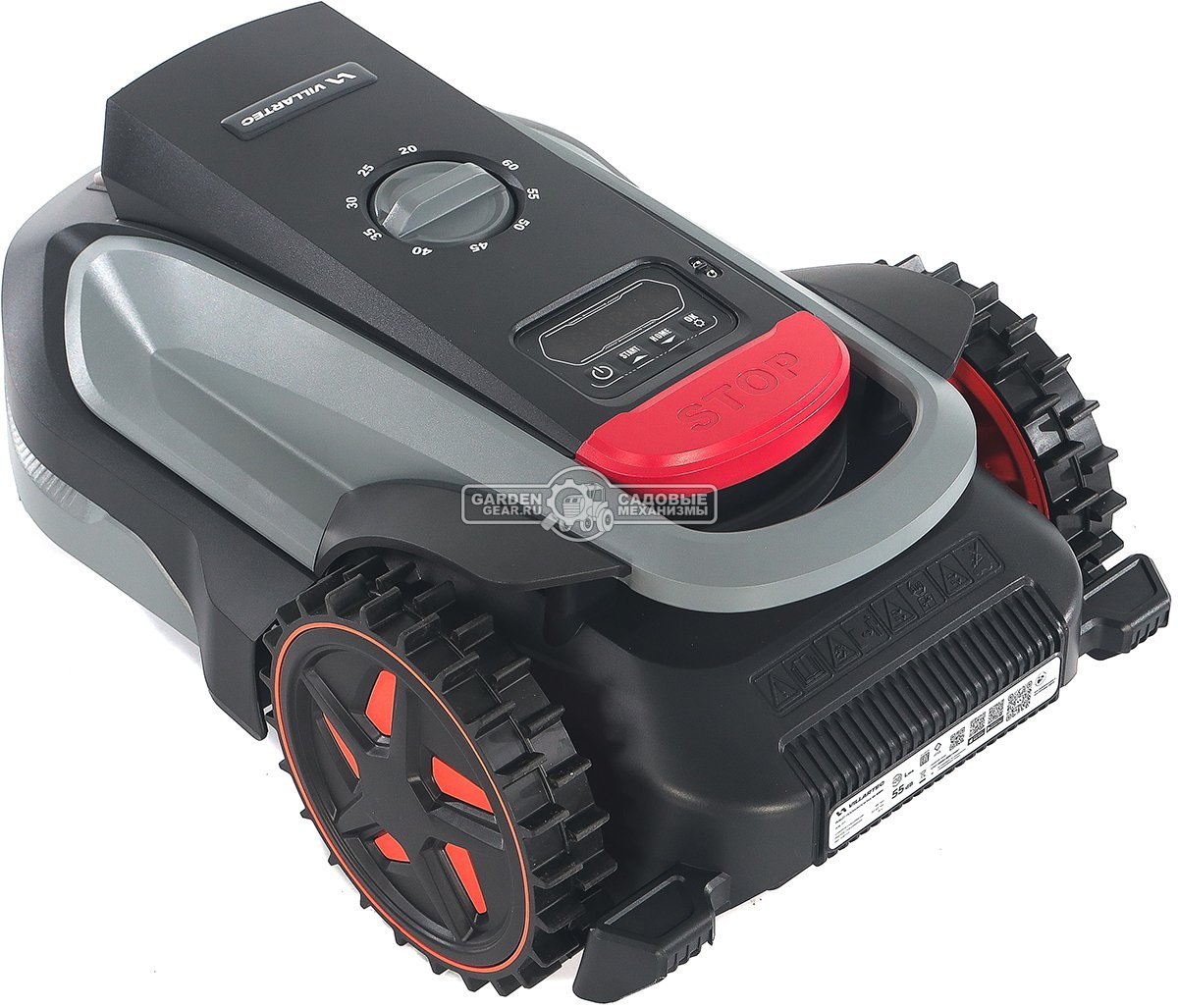 Газонокосилка робот Villartec MI 800V (площадь газона до 800 м2, беспроводной, 18 см, WI-FI, BT, 3D камера с ИИ, 20В / 4.0 Ач)