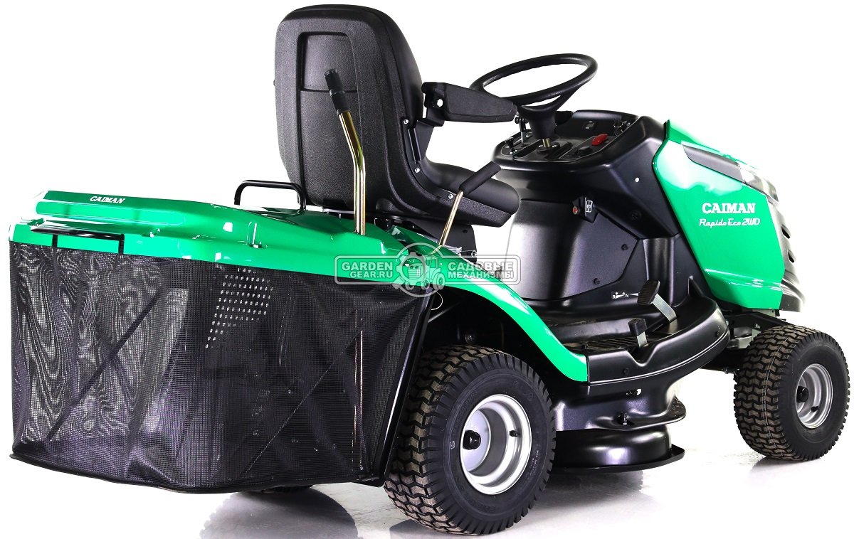 Садовый трактор Caiman Rapido Eco 2WD 97D2C (CZE, Caiman V-Twin, 708 куб.см., гидростатика, травосборник 300 л., 92 см, 237 кг.)