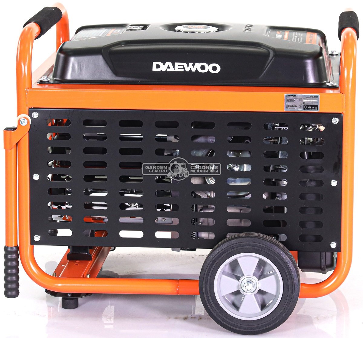 Бензиновый генератор Daewoo GDA 9500E (PRC, 460 см3, 8,0/8,6 кВт, электростартер, разъем ATS, колеса, 30 л, 93,4 кг.)