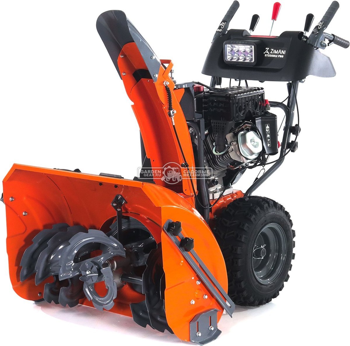 Снегоуборщик ZimAni ST330DLE PRO Quattro Auger (PRC, 76 см, LCT Snow Storm 414 см3, эл/стартер 220В, LED фара, AutoTurn, скорости 6/2, 115 кг.)
