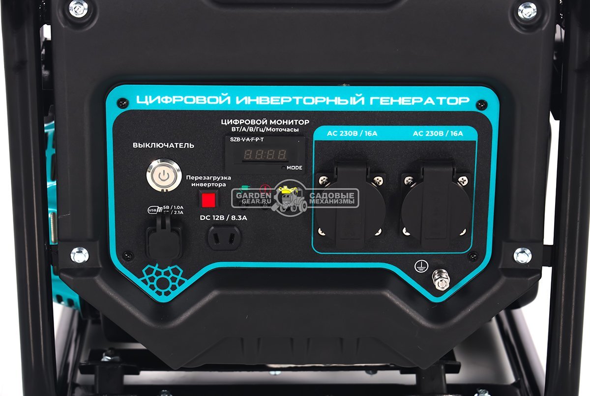 Бензиновый генератор инверторный Steviman GR-3500i (RUS, 212 см³, 7 л.с., 3.2/3.5 кВт, бак 12 л., 26.5 кг)