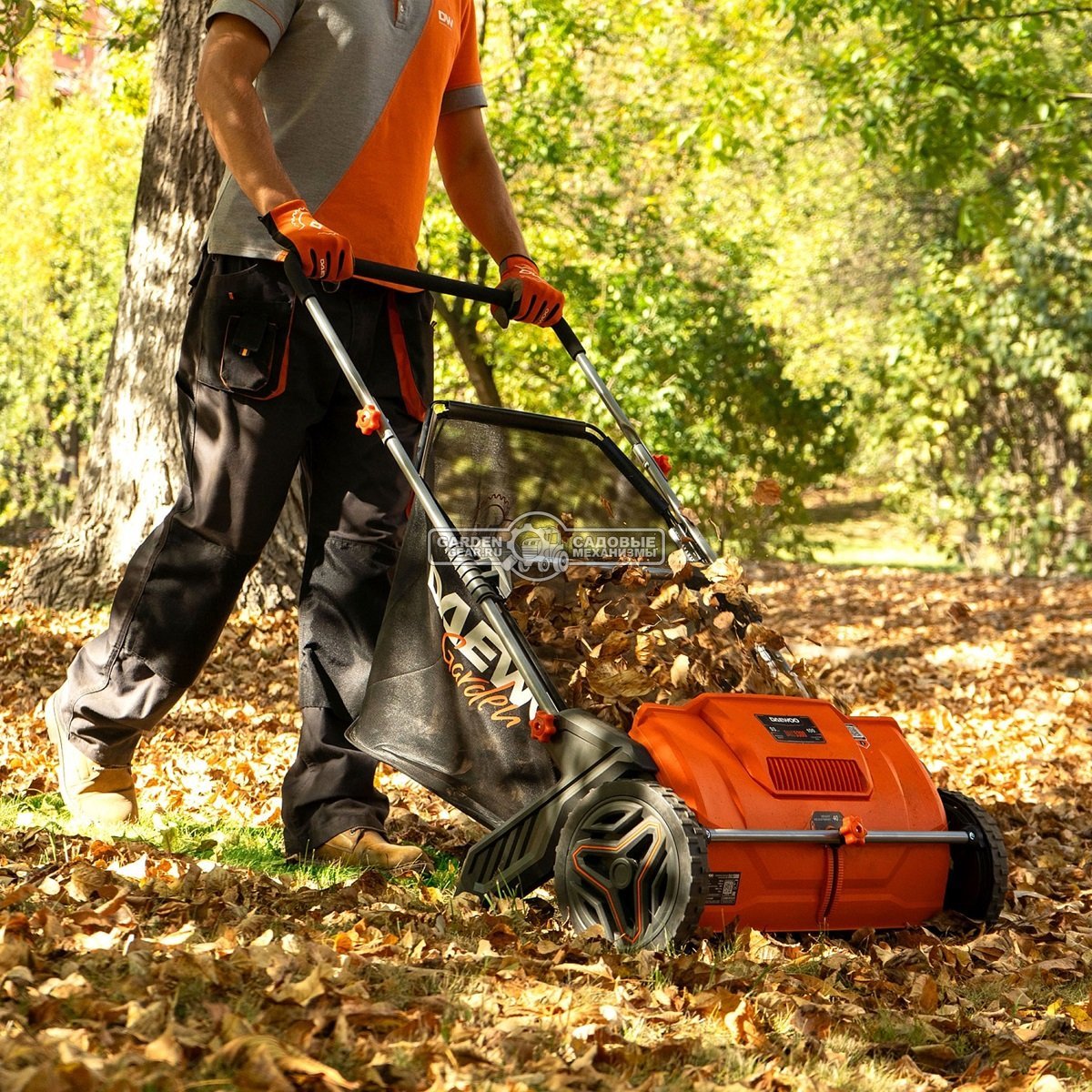 Собиратель листьев механический Daewoo DALC 5300 (PRC, 53 см, 100 л, 1500 м2/час, 6.5 кг) 