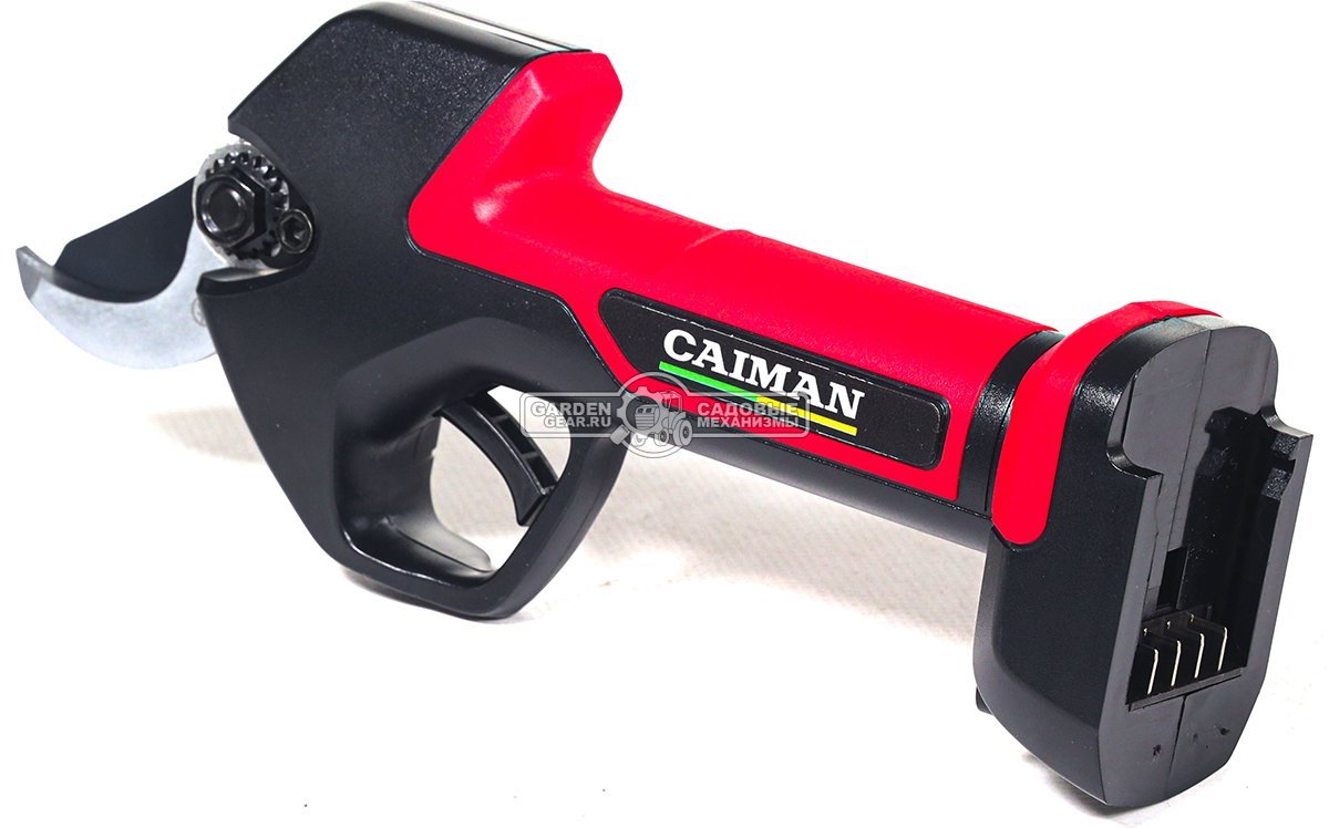 Секатор аккумуляторный Caiman CN-10005 с 2 АКБ и ЗУ (PRC, 14.4В, 4.0 А/ч, диаметр реза 35 мм, бесщеточный двигатель, 1,1 кг.) 