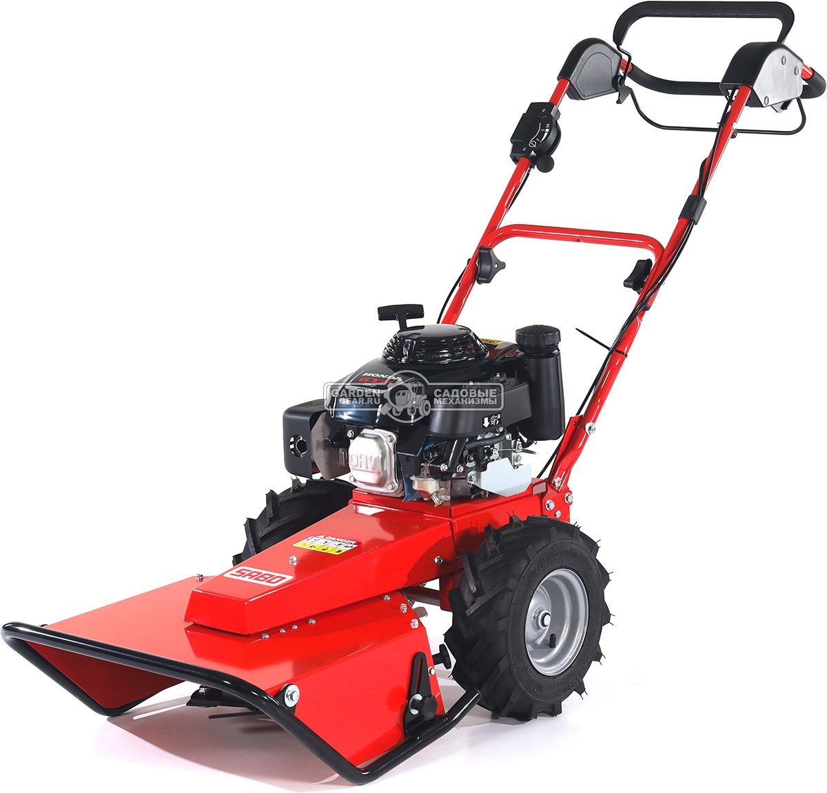 Профессиональный колесный триммер SABO 50-PRO C DRIVE с ножом (GER, 50 см, Honda GXV160, 163 куб.см., 66 кг.)
