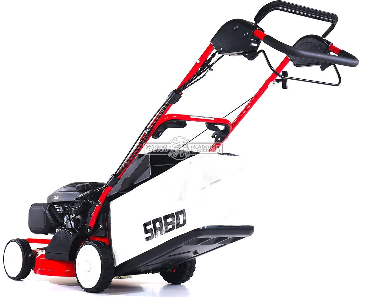 Газонокосилка бензиновая SABO 43-VARIO (GER, 43 см., Sabo, 166 куб.см., алюминий, Turbostar, вариатор, травосборник 65 л., 36,5 кг.)
