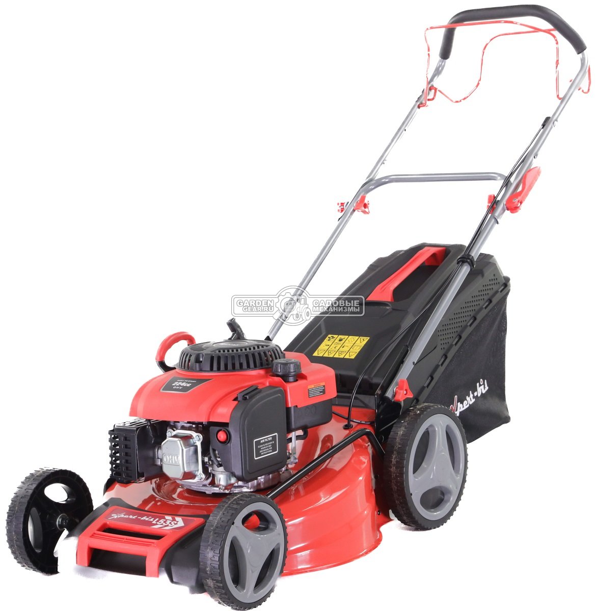 Газонокосилка бензиновая Expert-bis L53S (PRC, 53 см, Ducar 224 см3, сталь, 4 в 1, 65 л, 45 кг)