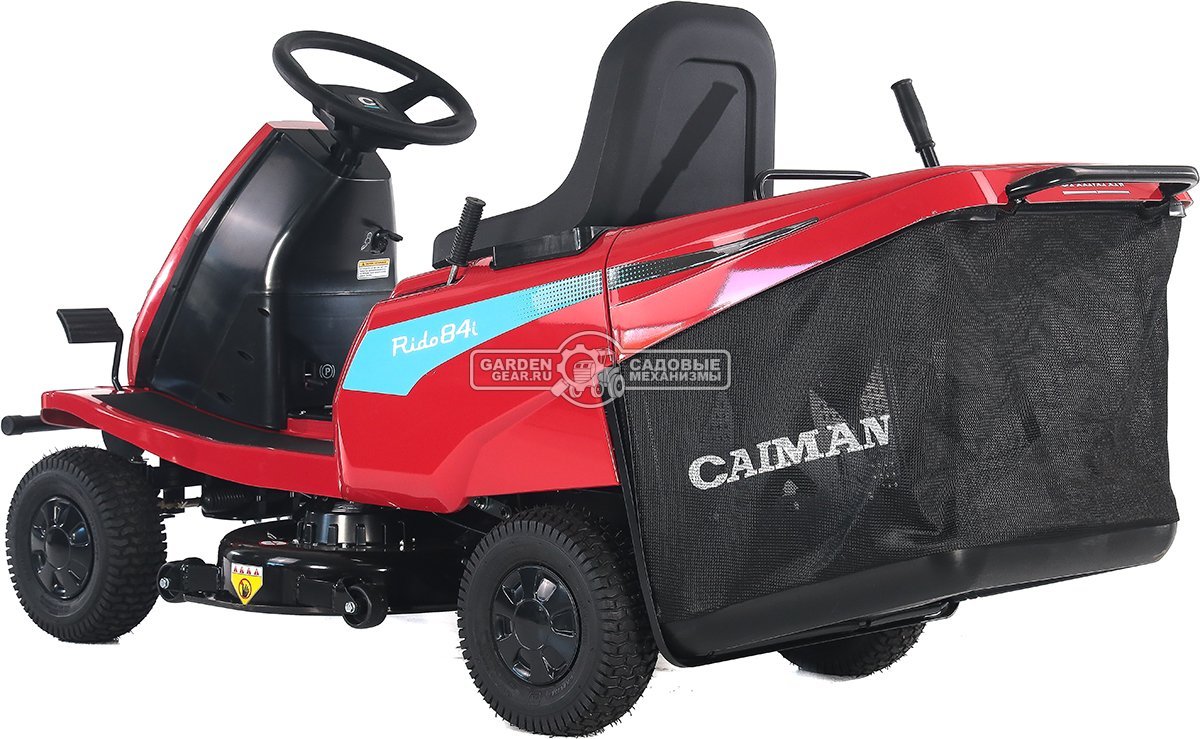 Садовый минирайдер Caiman Rido 84i аккумуляторный (RUS, 80 см., Li-Ion 72В /18 Ач, травосборник 150 л., 173 кг.)