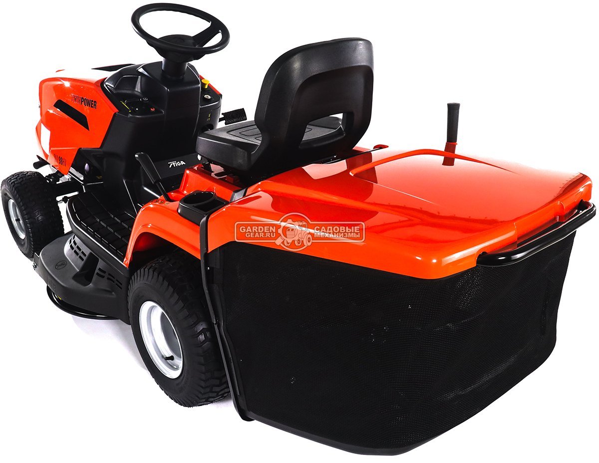 Садовый трактор Daewoo DLT 98HV (PRC, Stiga ST550 V-Twin, 586 куб.см., гидростатика, ширина кошения 98 см, травосборник 240 л, мульчирование, 198 кг)