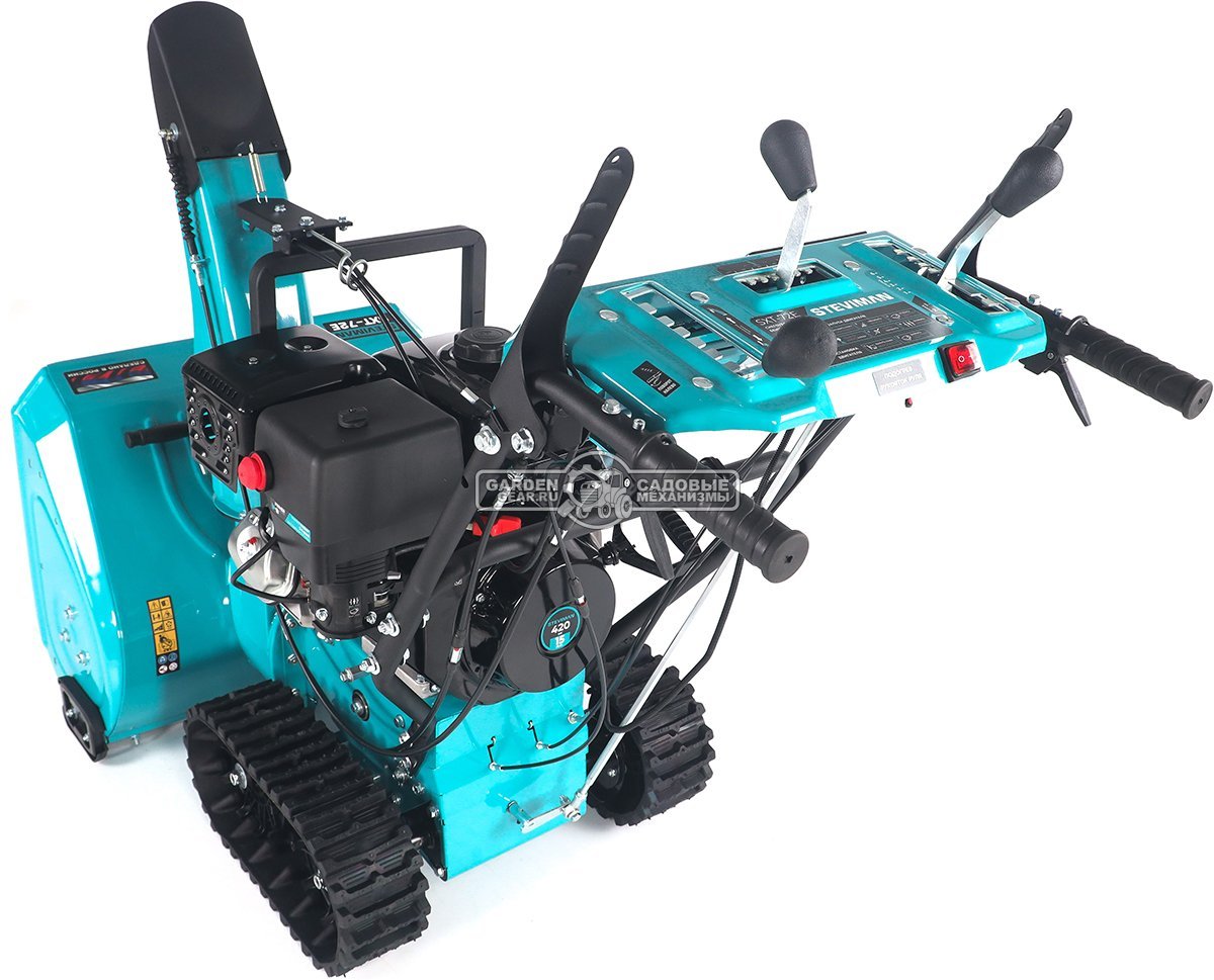 Снегоуборщик Steviman SXT-72E гусеничный (RUS, 72 см, Korona 420 см3, эл/стартер 220В, фара, скорости 6/2, 103 кг)