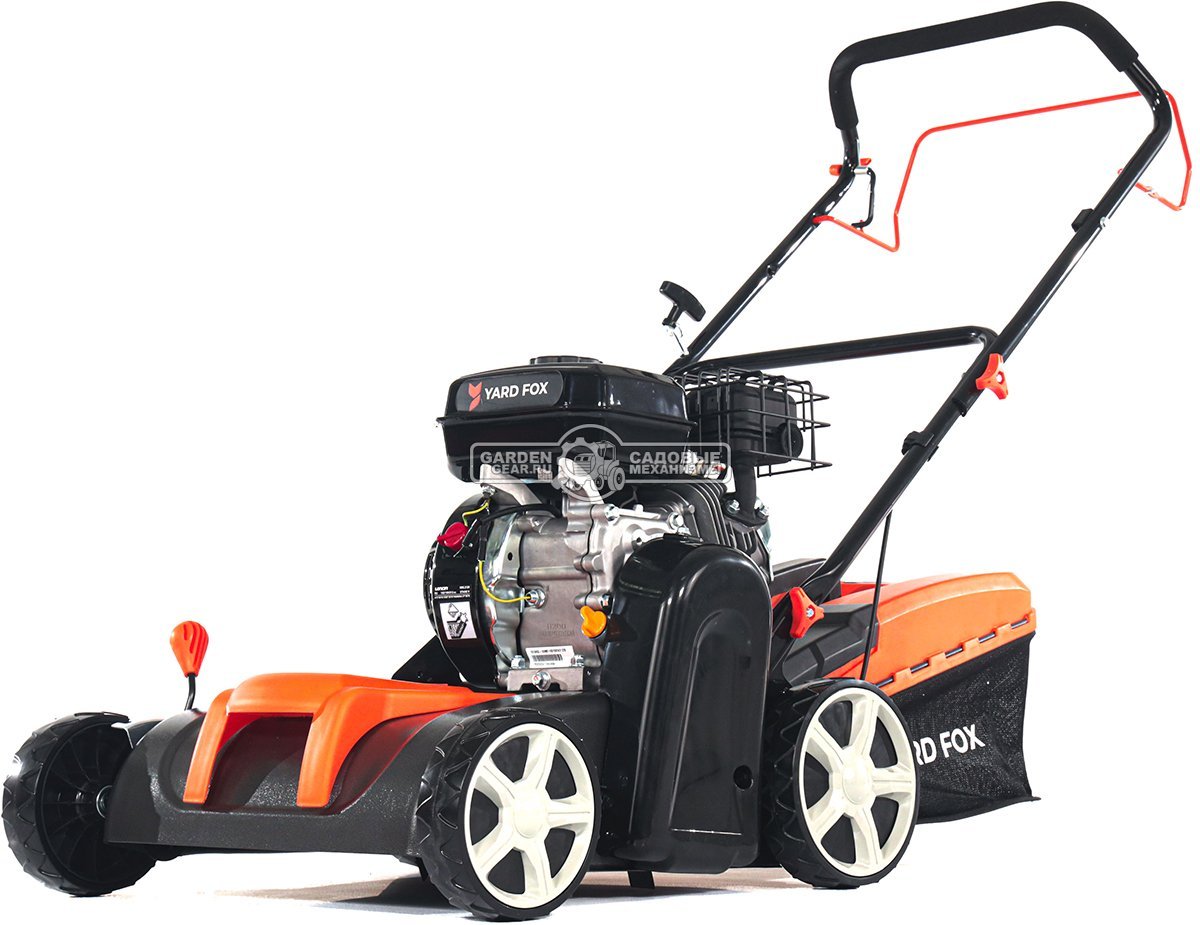 Вертикуттер - аэратор бензиновый Yard Fox 38VP (PRC, 38 см, 196 см3, ножи + пружины, 45 л, 32 кг)