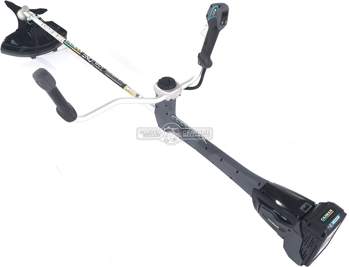 Мотокоса аккумуляторная Caiman ENO BCTi с АКБ B6040 и ЗУ C6025 (RUS, BL 60В, Standart Connect, T-рукоятка, нож 3T + леска 2,4 мм, 5,9 кг.)