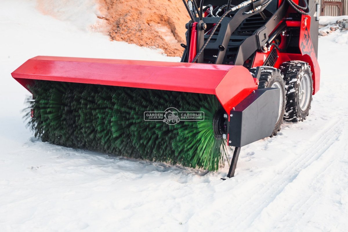 Щетка коммунальная RED 160 см. с шарнирным поворотом в 2 стороны для мини-погрузчика, 192,5 кг. 