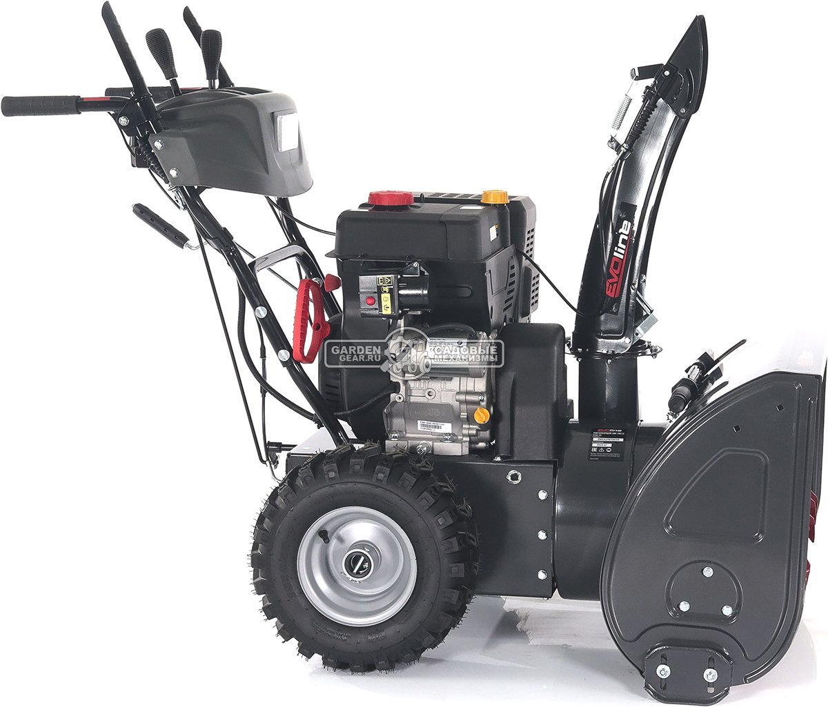 Снегоуборщик Evoline SBG 760 LE (PRC, 76 см, Loncin, 420 см3, эл/стартер 220В, фара, автоматич. дифференциал, скорости 6/2, подогр. рукояток,130 кг)