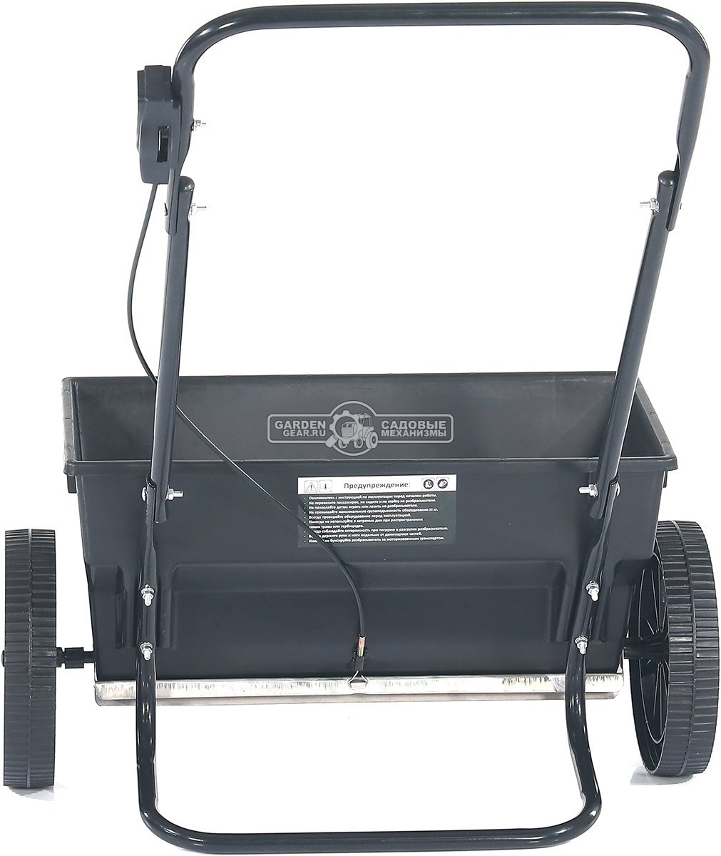 Тележка - разбрасыватель для удобрений, песка и реагентов Haitec HT-GS25 (PRC, ширина разброса 55 см, ёмкость 25 кг, колеса 25.4 см)