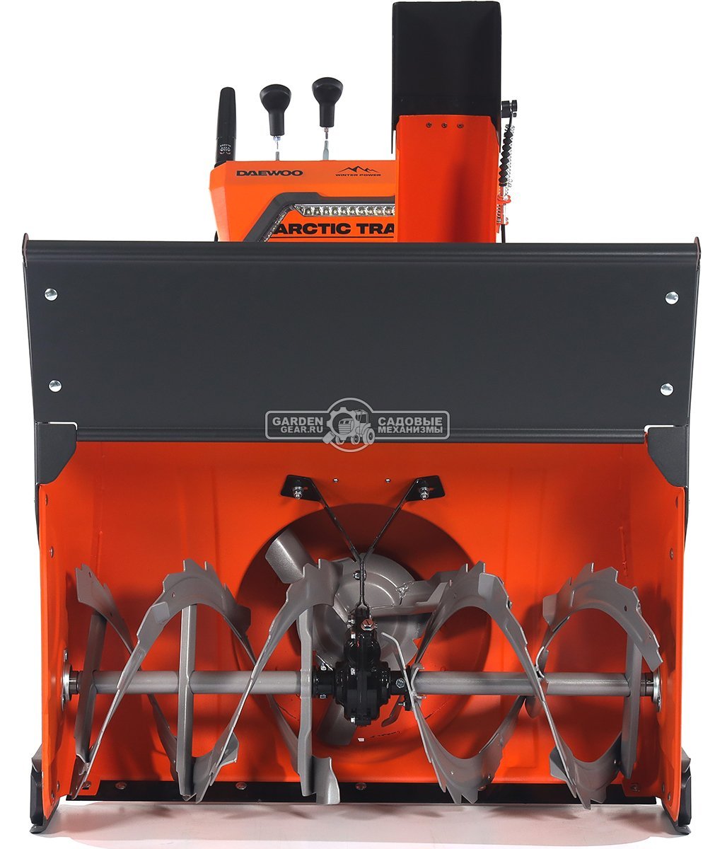 Снегоуборщик Daewoo DAST 1590 (EFI) гусеничный (PRC, 88 см, Daewoo WXE350, 310 куб.см., запуск от аккумулятора, фара, 3-х угольные гусеницы, 142 кг.)