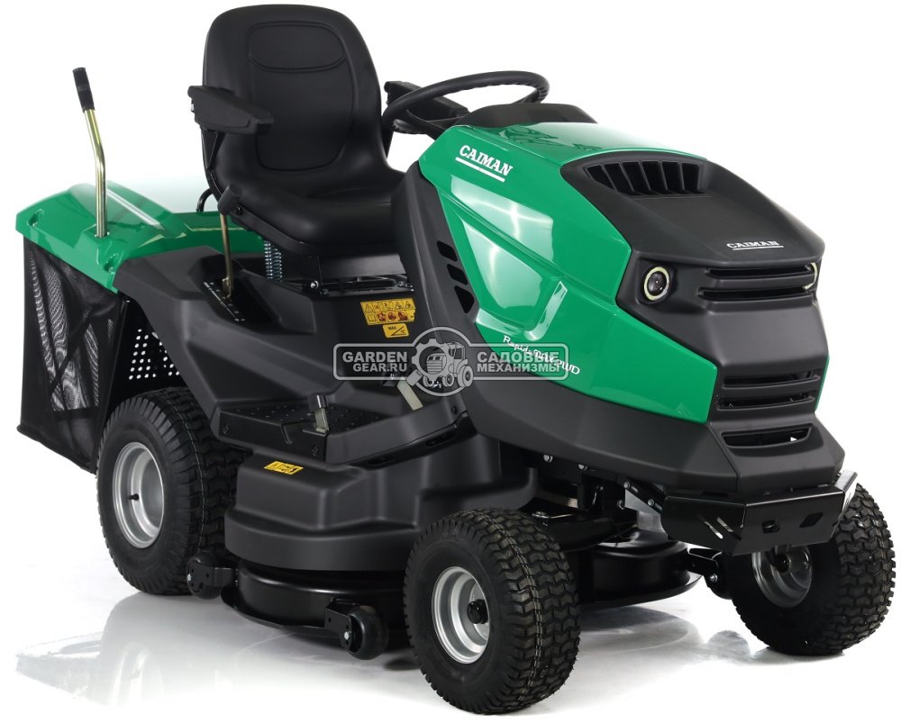 Садовый трактор Caiman Rapido Max 2WD 107D2C2 (CZE, Caiman V-Twin, 708 куб.см., гидростатика, дифференциал, травосборник 300 л., 102 см., 260 кг.)