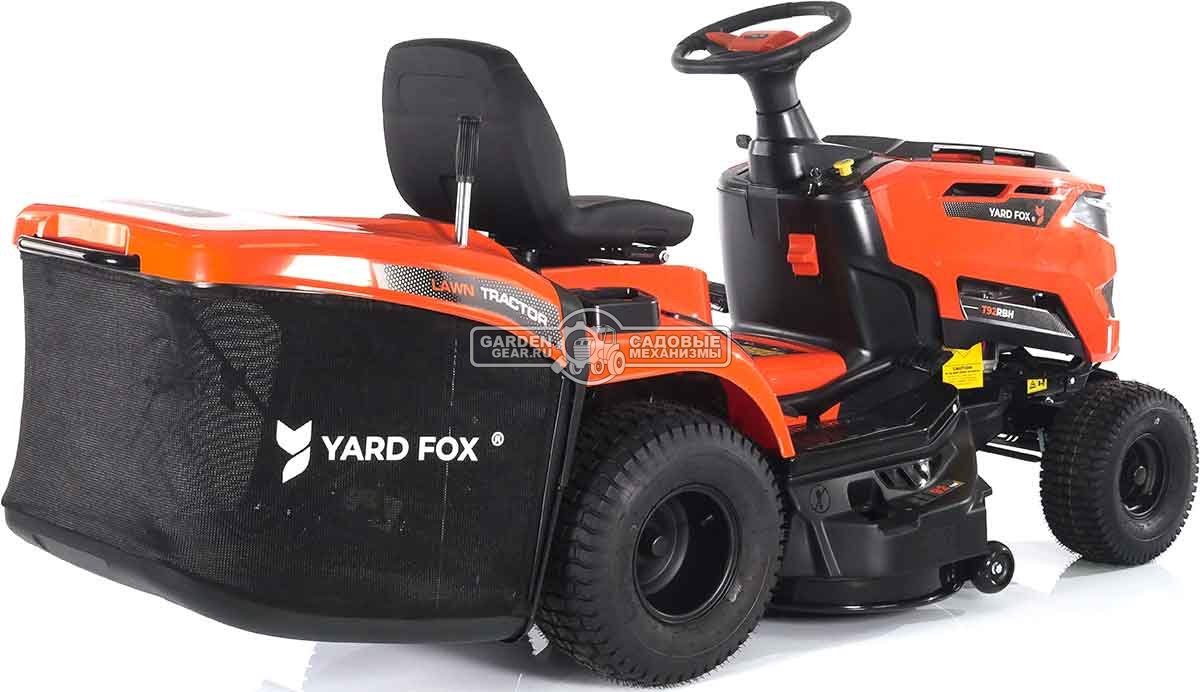Садовый трактор Yard Fox T 92RBH (PRC, Loncin LC1P90F-1, 452 куб.см., гидростатика, травосборник 245 л, ширина кошения 92 см, 198 кг)
