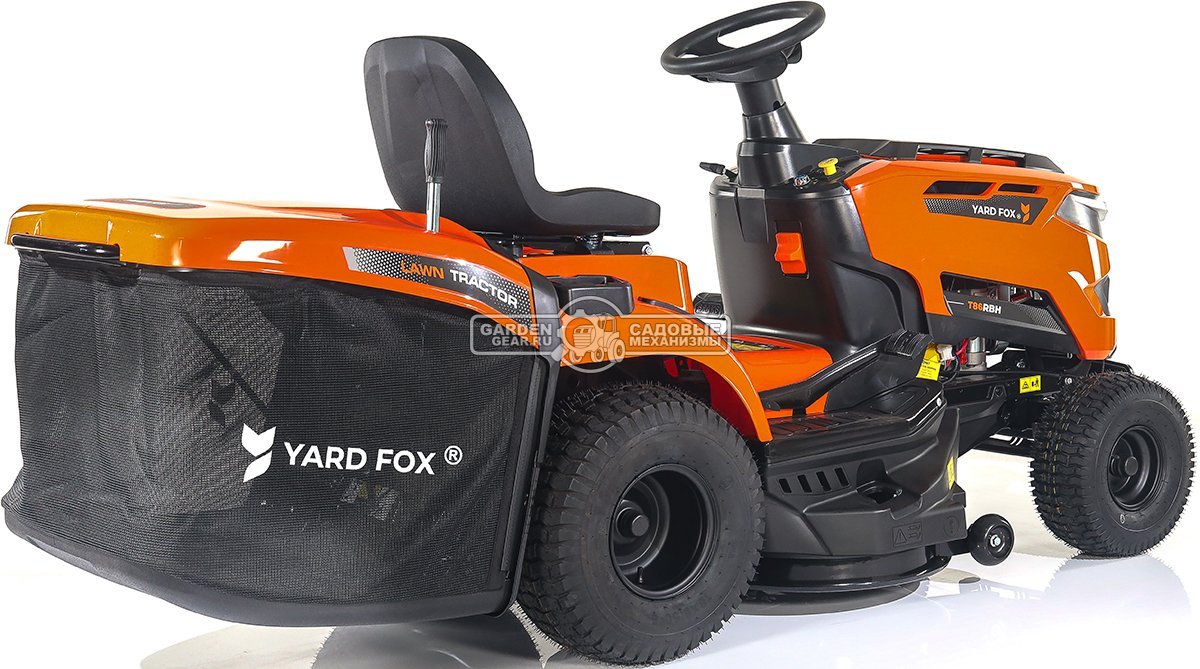 Садовый трактор Yard Fox T 86RBH (PRC, Loncin, 352 куб.см., гидростатика, травосборник 245 л, ширина кошения 86 см, 184 кг)