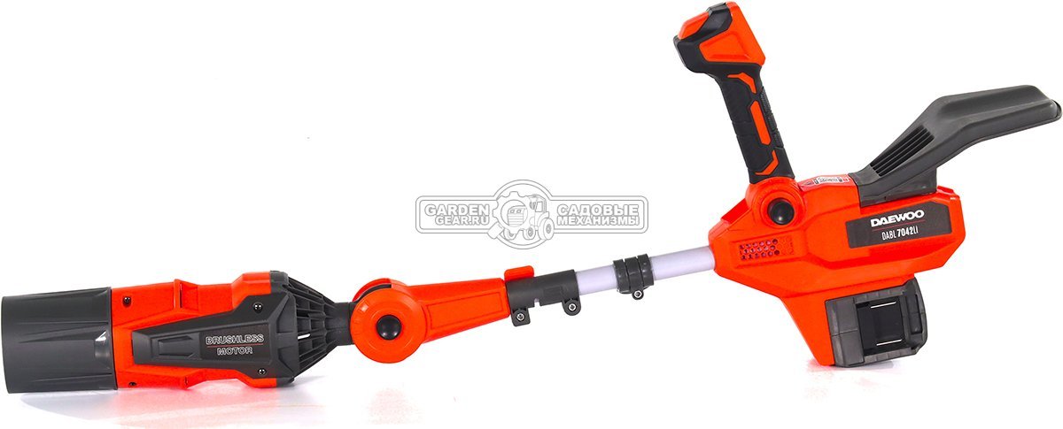 Воздуходувка аккумуляторная Daewoo DABL 7042Li SET с 2 АКБ 2.5 А/ч и ЗУ (PRC, BL 2x21В, 70 м/с, 1400 м3/ч, 3.1 кг)