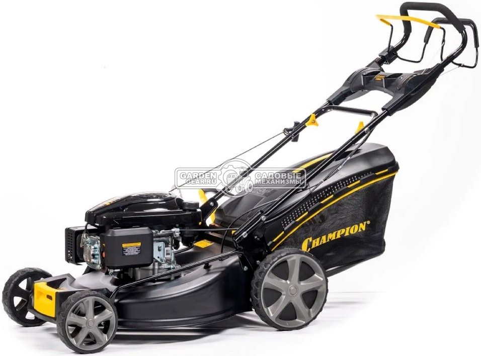 Газонокосилка бензиновая Champion LM5644 Pro (PRC, 56 см, Champion 196 см3, сталь, 65 л, 4 в 1, 41 кг)