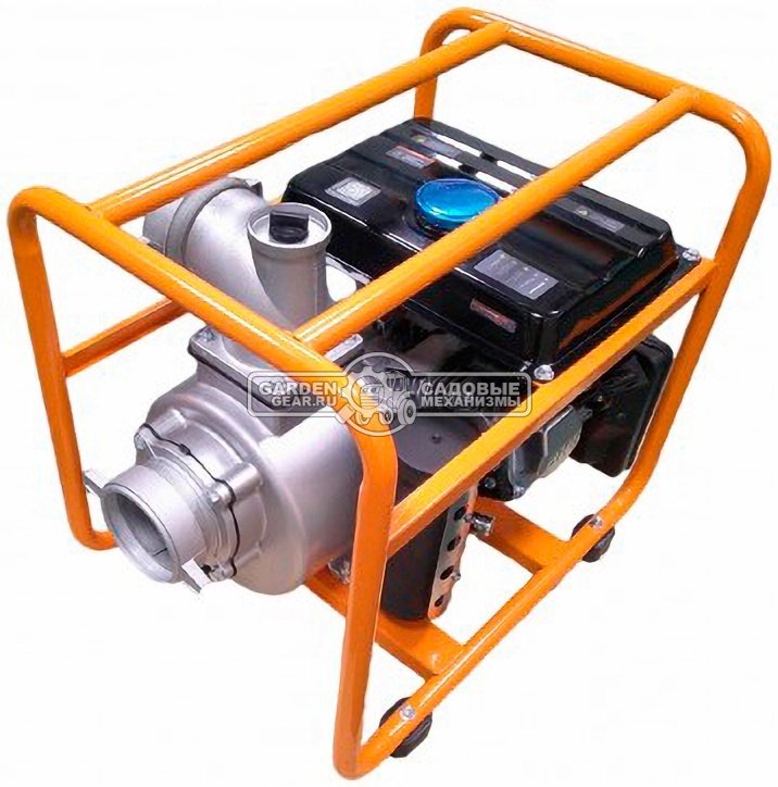 Мотопомпа бензиновая Villartec GP100 для чистой воды (PRC, 223 куб.см., 106 м3/час, 4", 26 м, 30,5 кг)