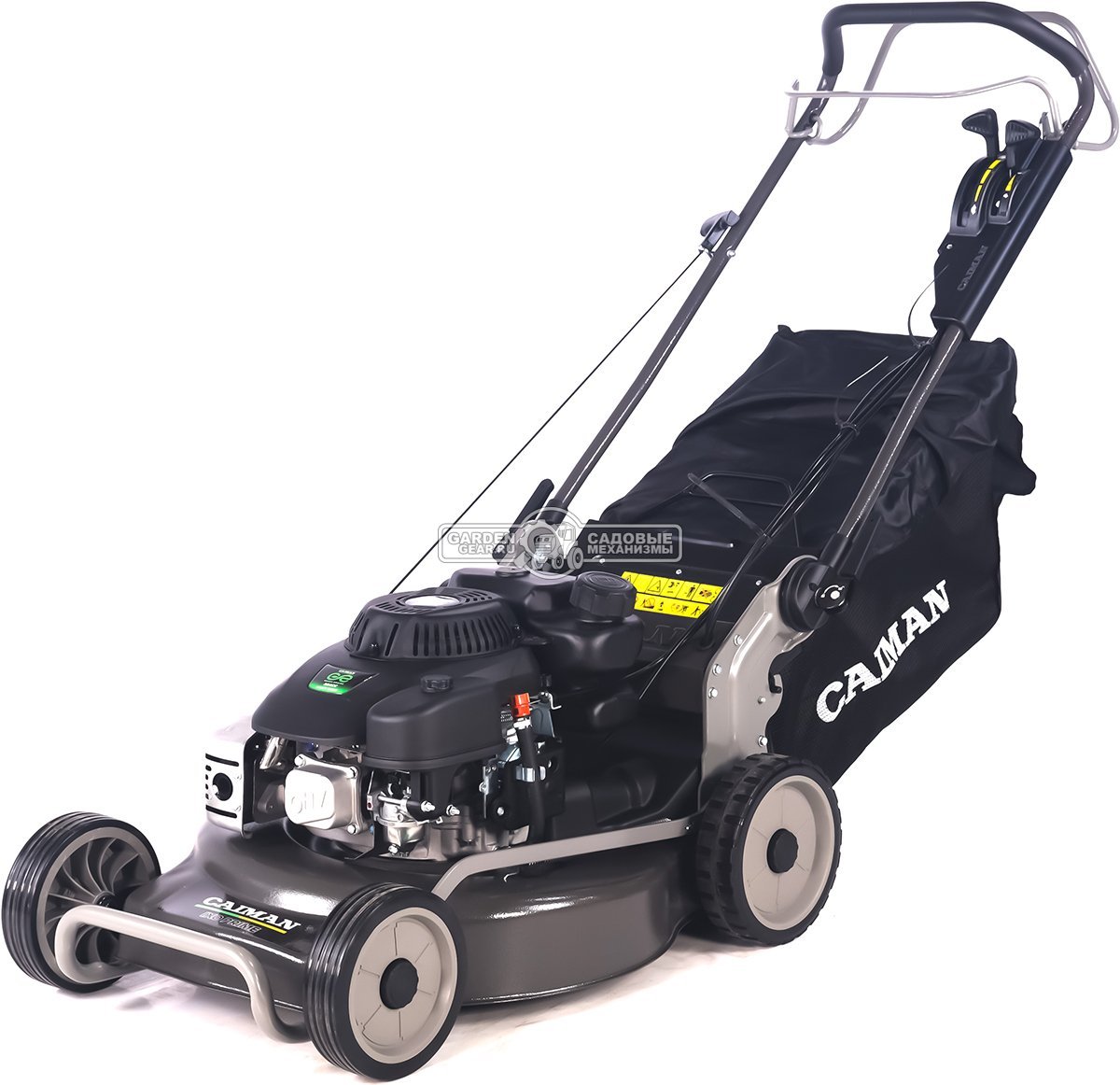 Газонокосилка бензиновая Caiman IXO Prime 55CLV (RUS, 53 см, Caiman Green Engine, 224 см3, сталь, кардан, 4 в 1, 70 л, 49,5 кг.)