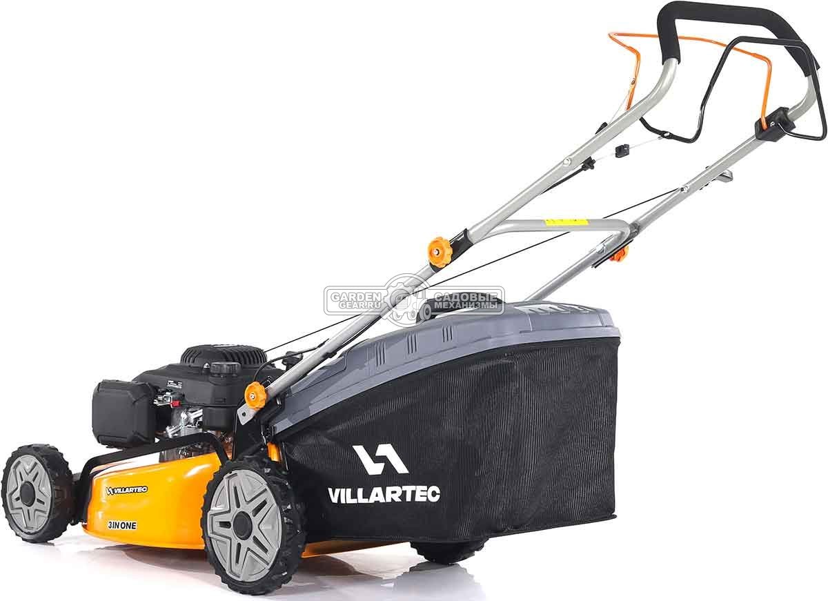 Газонокосилка бензиновая Villartec MB 3751T Country (PRC, 51 см, Loncin Ready Start, 166 см3, сталь, 3 в 1, 65 л, 33.3 кг)