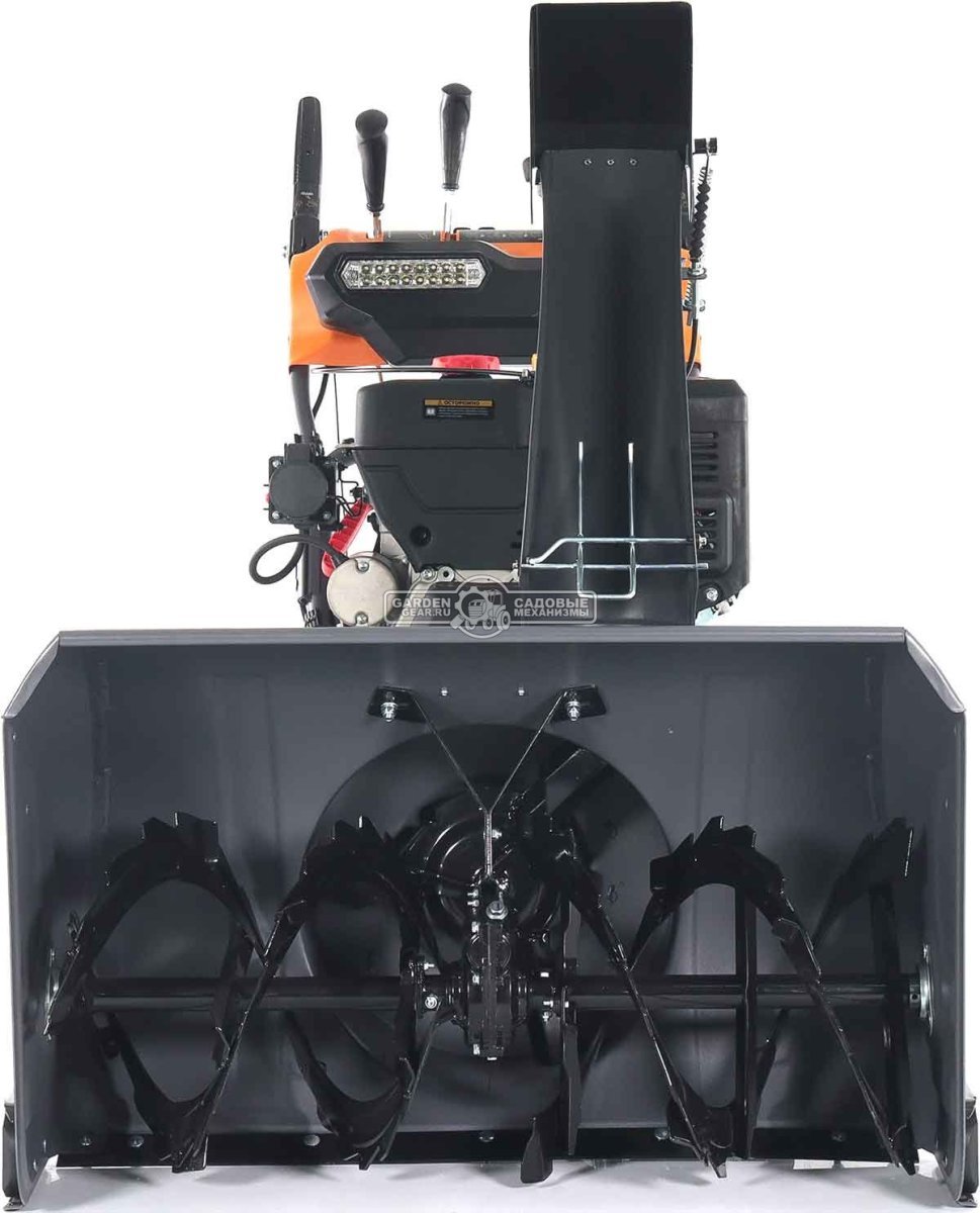 Снегоуборщик Villartec WB1387ET гусеничный (PRC, 86 см, Loncin 375 см3, эл/стартер 220В, фара, подогр. рукояток, 3-х угольные гусеницы, 141 кг)