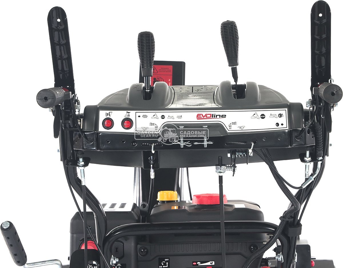 Снегоуборщик Evoline SBG 760 TLE гусеничный (PRC, 76 см, Loncin, 420 см3, эл/стартер 220В, фара, разблокировка гусениц, подогрев рукояток, 130 кг)