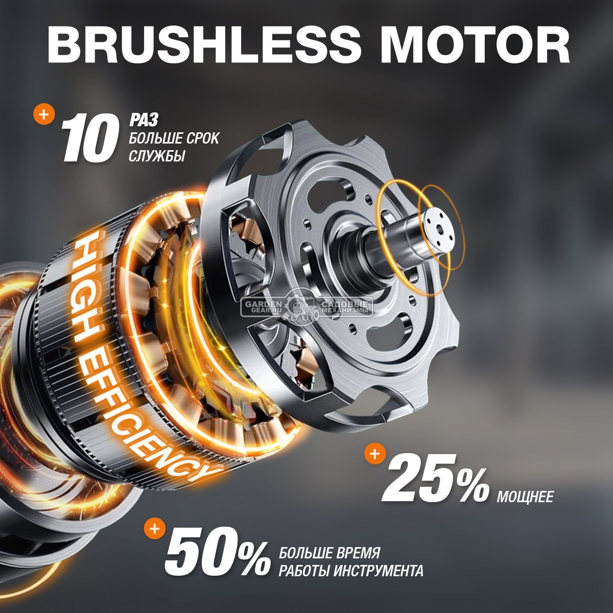 Пила аккумуляторная цепная Daewoo DACS 1221Li 12" без АКБ и ЗУ (PRC, BL 21В, натяжение цепи без инструмента, 3/8"-1.1-45E, 3.8 кг)