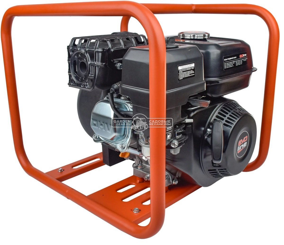 Мотопомпа бензиновая EVOline MG 20 для соленой воды и агрессивных жидкостей (PRC, Zongshen GB200, 196 куб.см., 600 л/мин., 30 м., 2", 24 кг.)
