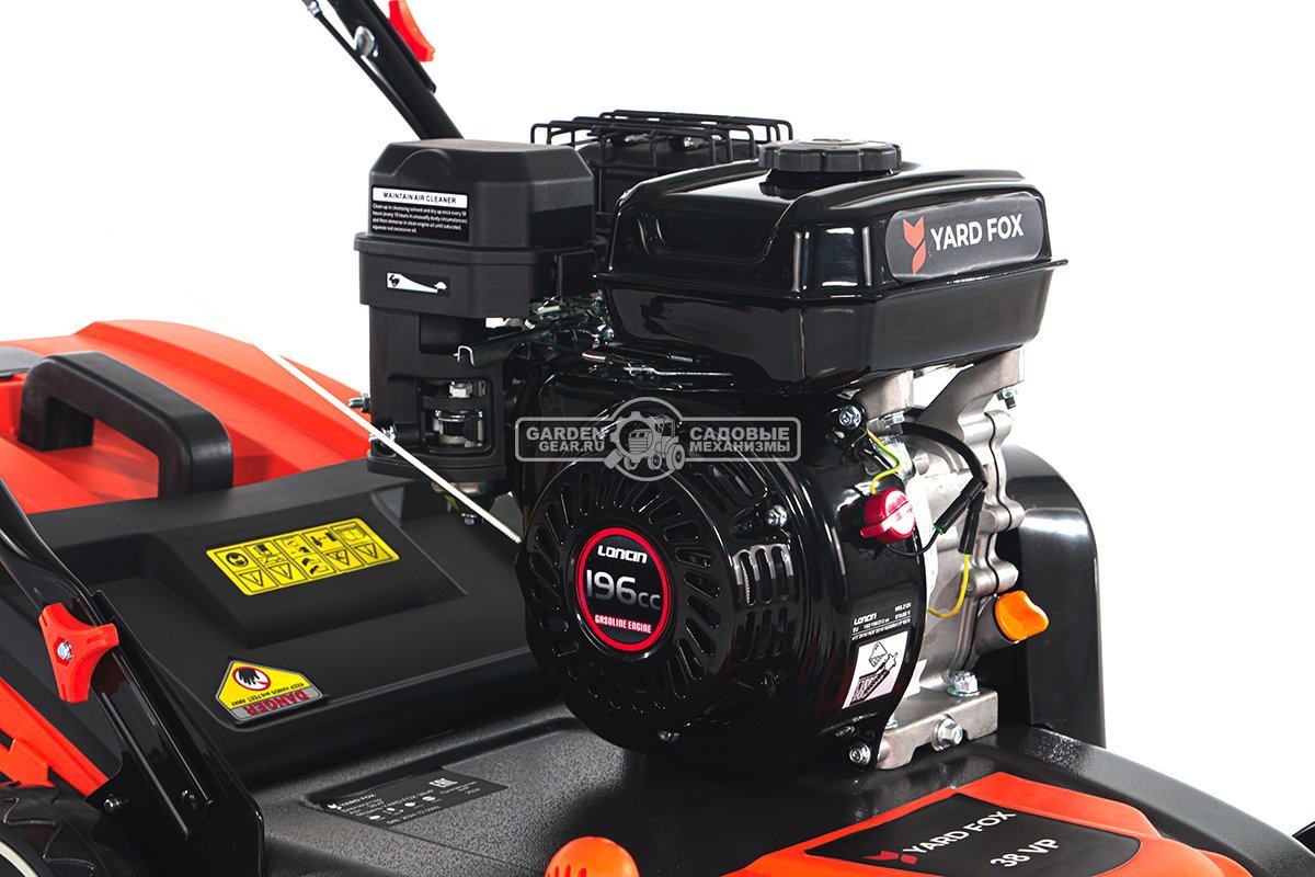 Вертикуттер - аэратор бензиновый Yard Fox 38VP (PRC, 38 см, 196 см3, ножи + пружины, 45 л, 32 кг)
