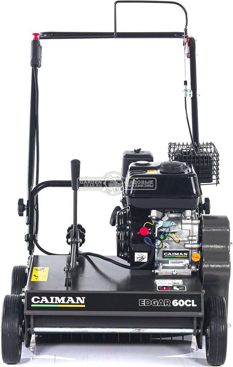 Вертикуттер - аэратор бензиновый Caiman Edgar 60CL (RUS, Caiman Engine, 196 куб.см., сталь, 46 см., 58 кг.)