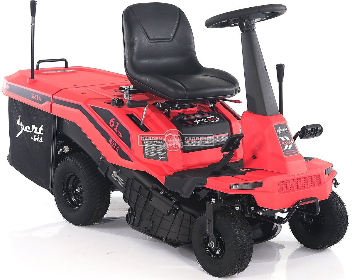 Садовый минирайдер Expert-bis R61A (PRC, 224 куб.см, трансмиссия CVT, травосборник 150 л, ширина кошения 61 см, 120 кг)