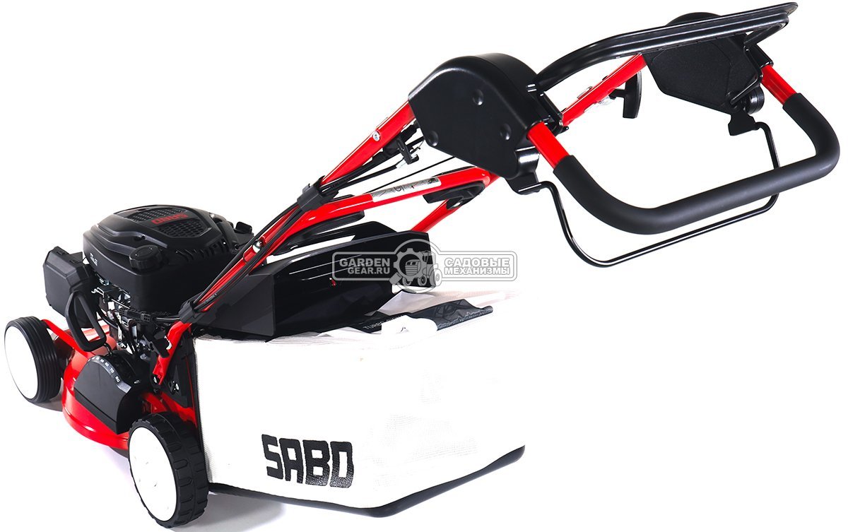 Газонокосилка бензиновая SABO 43-VARIO (GER, 43 см., Sabo, 166 куб.см., алюминий, Turbostar, вариатор, травосборник 65 л., 36,5 кг.)