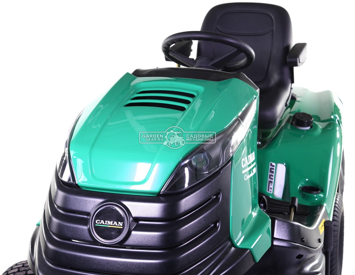 Садовый трактор Caiman Comodo 2WD 107D2C (CZE, Caiman V-Twin, 708 куб.см., гидростатика, дифференциал, травосборник 380 л., 102 см., 285 кг.)