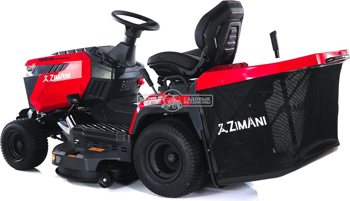 Садовый трактор ZimAni TC107HV (PRC, Loncin 586 куб.см., гидростатика, травосборник 320 л, ширина кошения 107 см, LED панель, 195 кг)