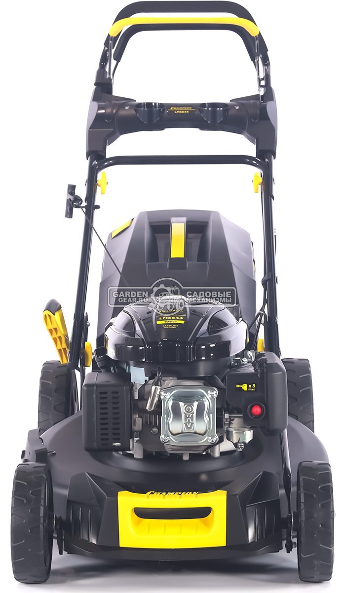 Газонокосилка бензиновая Champion LM5644 Pro (PRC, 56 см, Champion 196 см3, сталь, 65 л, 4 в 1, 41 кг)